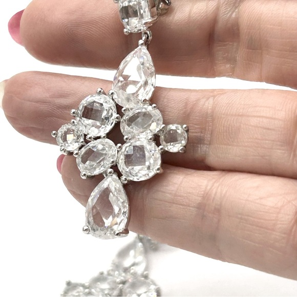 Keneth Jay Lane Crystal Earrings - Picture 3 of 4